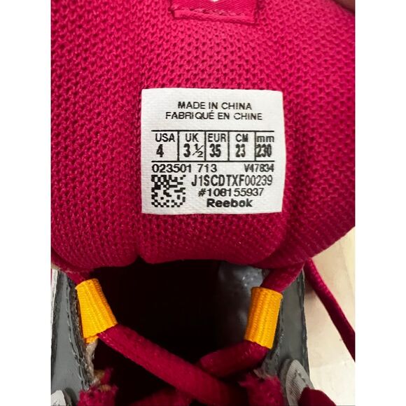 Reebok Smoothflex Women Grey Pink Sneaker Shoes Size 4 Athletic Running Jogging - Picture 8 of 11